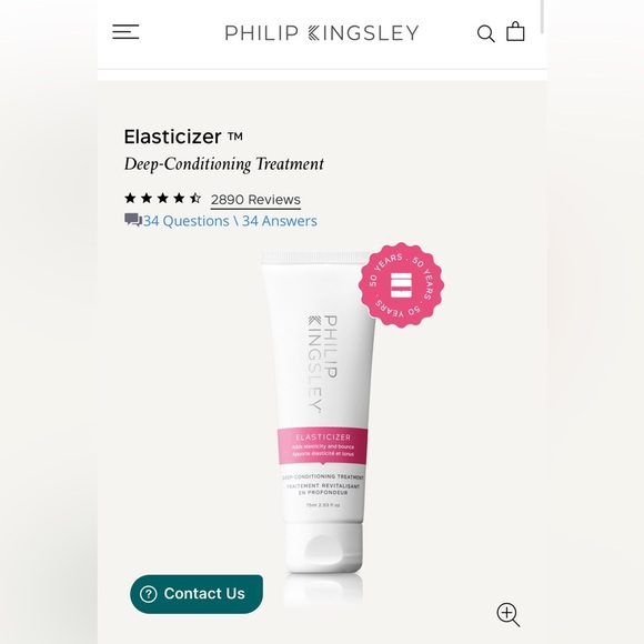 NEW Philip Kingsley Elasticizer TM Deep-Conditioning Treatment 75ML - Picture 4 of 6
